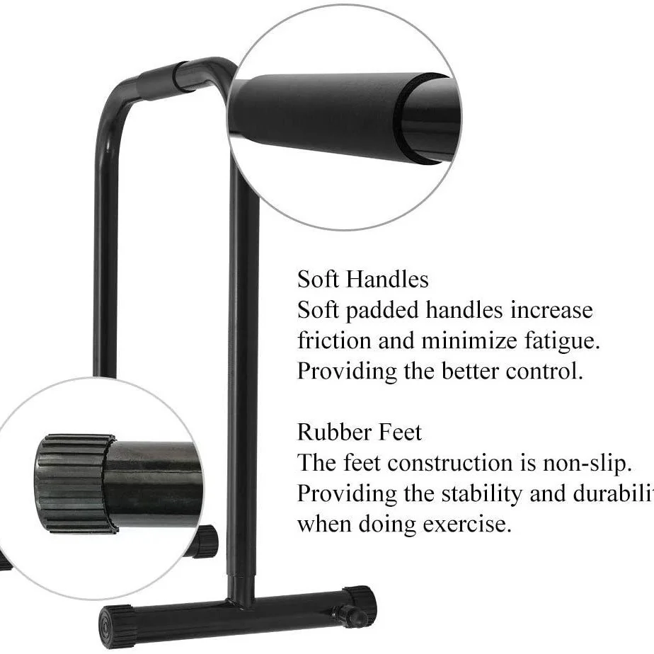 Adjustable Indoor & Outdoor Steel Double-Bar Push-Up Frame Home Fitness Equipment for Men's Arm Flexion & Extension Dip Stands