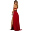 Sexy Perspective Lace Party Dress Women Elegant Sleeveless Backless High Split Long Dresses Fashion Evening Club Gown Vestido 5
