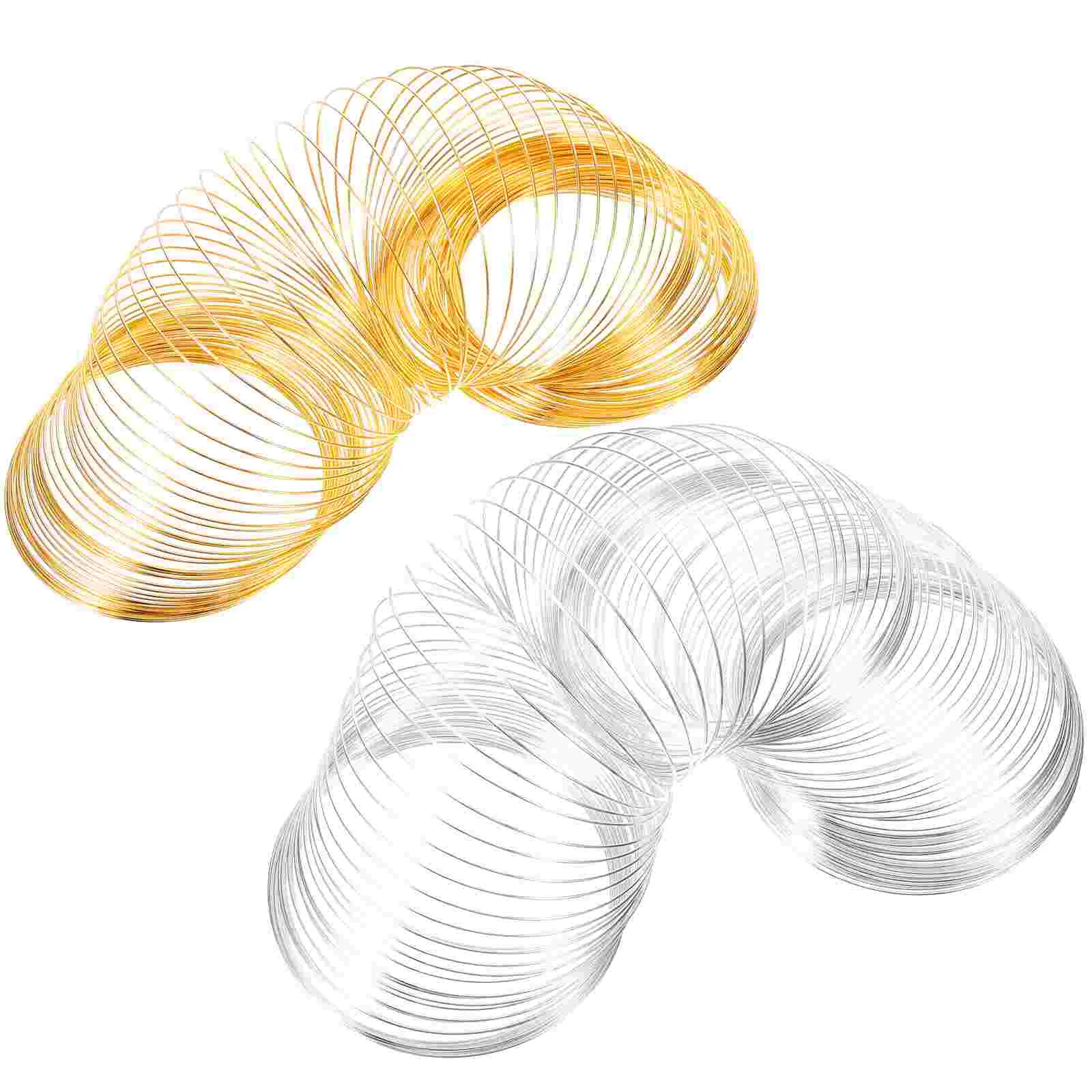 

2 Rolls Convenient Metal Wires DIY Beading Wire Professional Jewelry Wires Craft Accessory