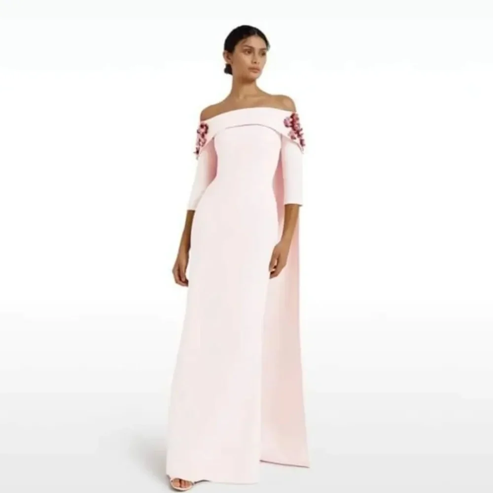 Lace Long Sleeves Formal Bespoke Occasion Gown Evening Dresses Prom Pastrol Unisex Jersey Retro Dubai Saudi Arabic Customized main image 1