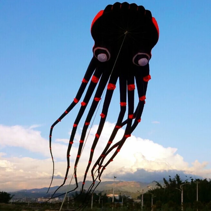 free shipping 23m octopus kite for adults kite professional kites factroy soft power kites