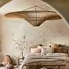 Japanese Rattan Pendant Light Wabi Sabi Wicker Chandelier For Living Room Restaurant Shop Decor Handmade Straw Hat Chandelier 4