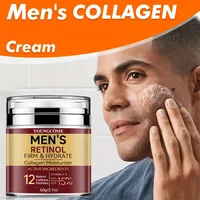 Men's Retinol Firming Face Cream Skincare Moisturizing Collagen Brightening Smooth Wrinkles Facial Face Men Skin Care Treatment 3