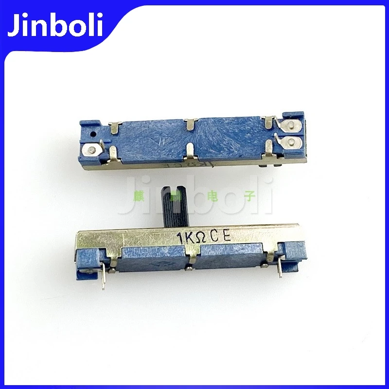 3PCS 46mm C1K 3-pin Single Sliding potentiometer Dimming fader Sliding Stroke 30mm 1K&Omega;CE