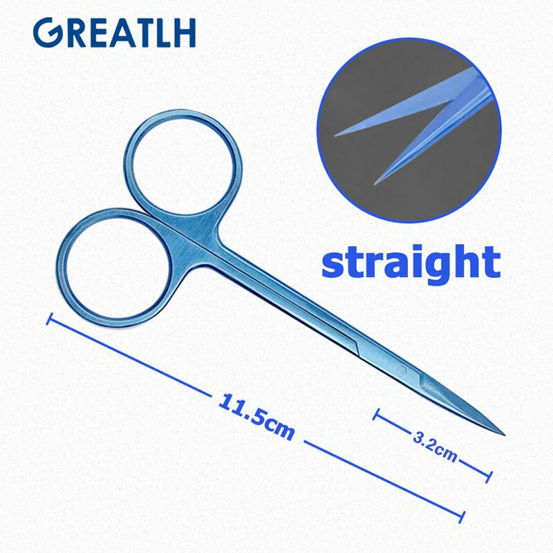 

1 шт., офтальмологические ножницы из титанового сплава, 115 мм