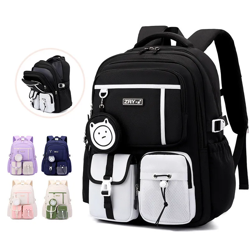 Children School Bags for Teenage Boys Girls Lightweight Junior High School Backpacks Kids Students Schoolbag Large Grade 3-9 sac 1