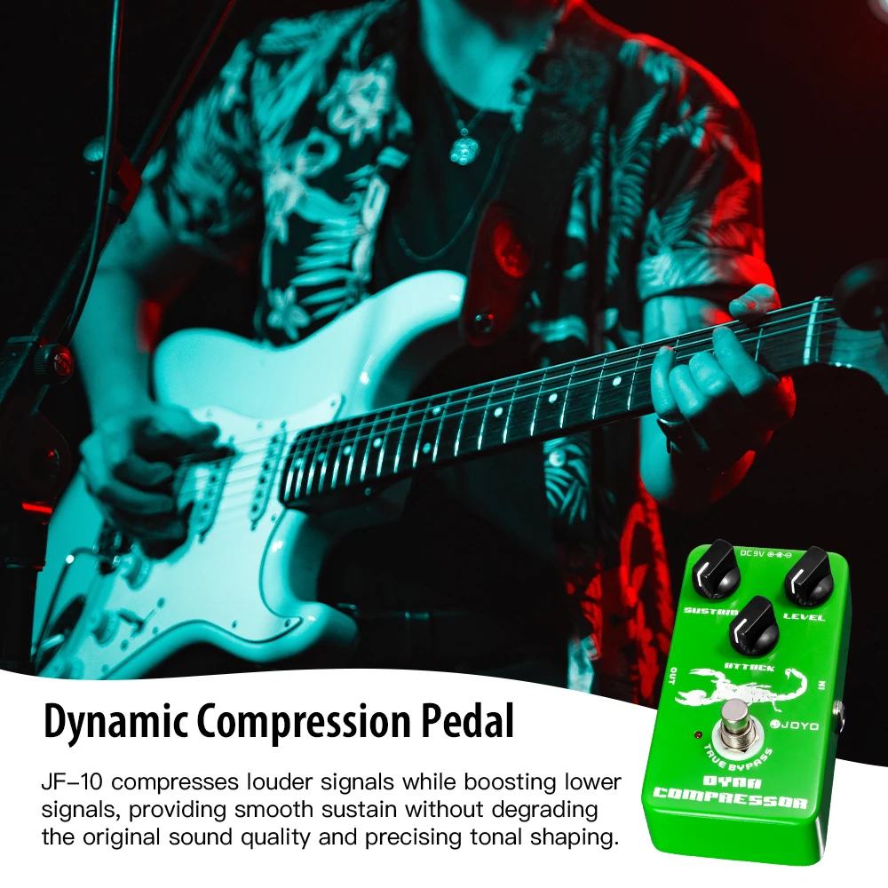 JF-10 DYNA COMPRESSOR Guitar Pedal Very Low Noise Classic Compressor Re-creation