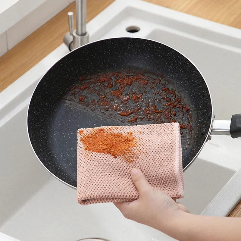 Kitchen Towel Microfiber Dish Cloths 3PCS Kitchen Cleaning Towels 30*30CM