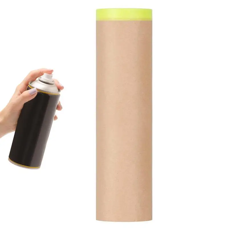 

Tape And Drape For Painting Self-adhesive Masking Paper Car Furniture Protection Covering Paper Paint Tape Assorted Masking