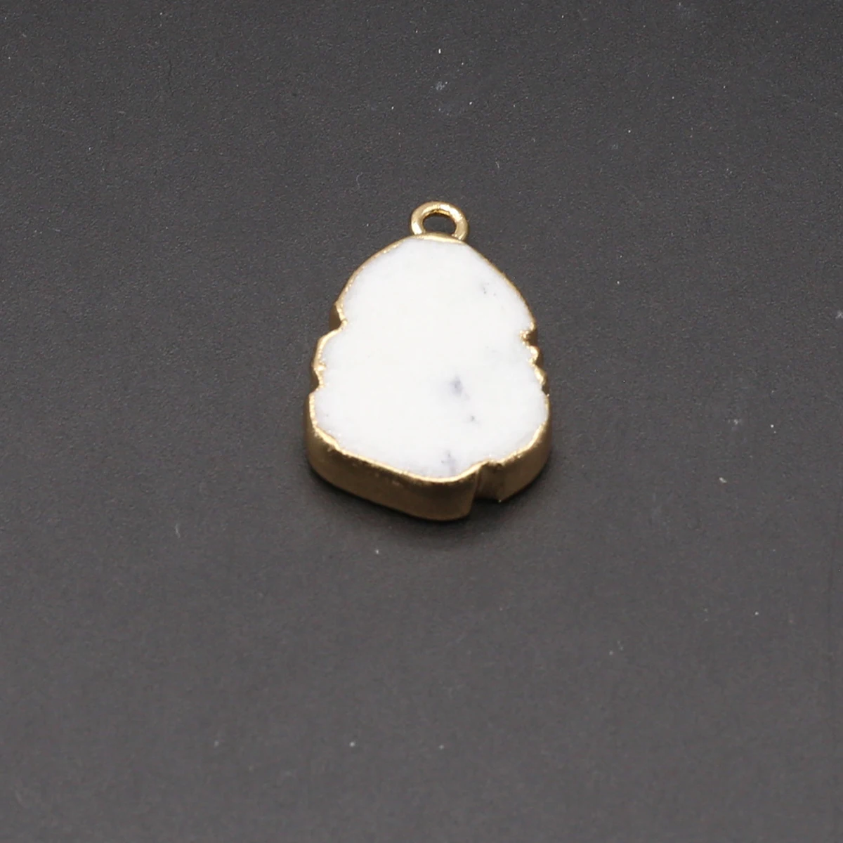 10PCS Wholesale Natural Stone Agate Flash Labradorite Gold Sand Stone Irregular Pendant Charm Jewelry Making DIY Accessories