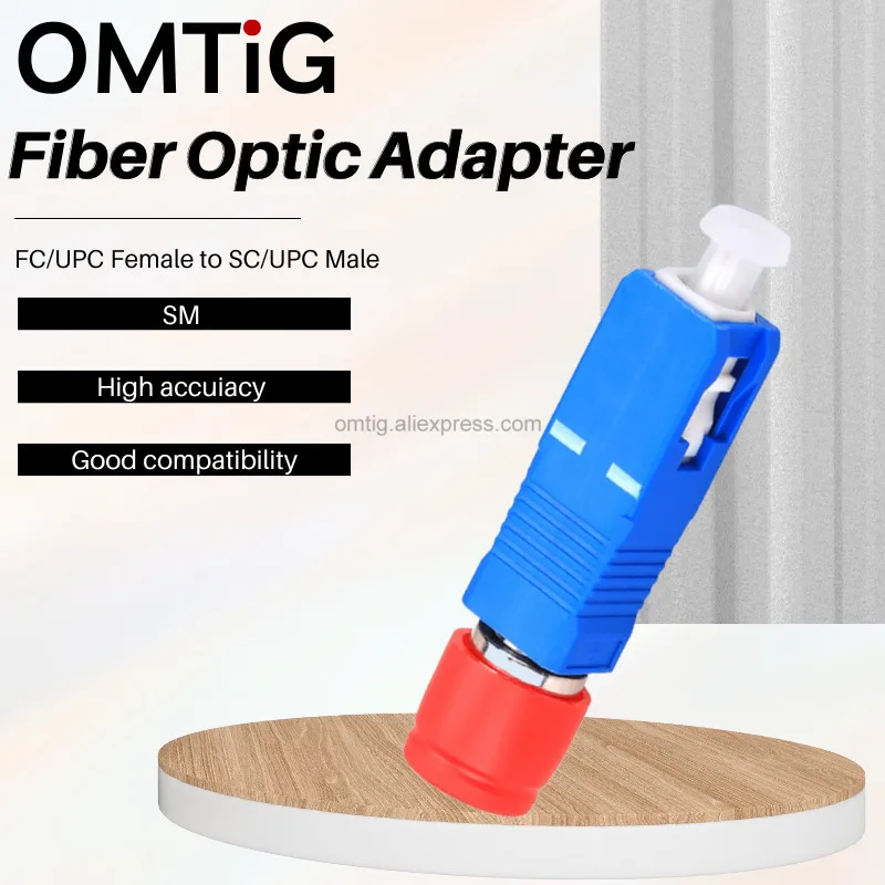 

Fiber Optic Adapter FC/UPC Female to SC/UPC Male SM 9/125 Hybrid Adapter Single Mode SC-FC 2.5mm Opitcal Fiber Connector