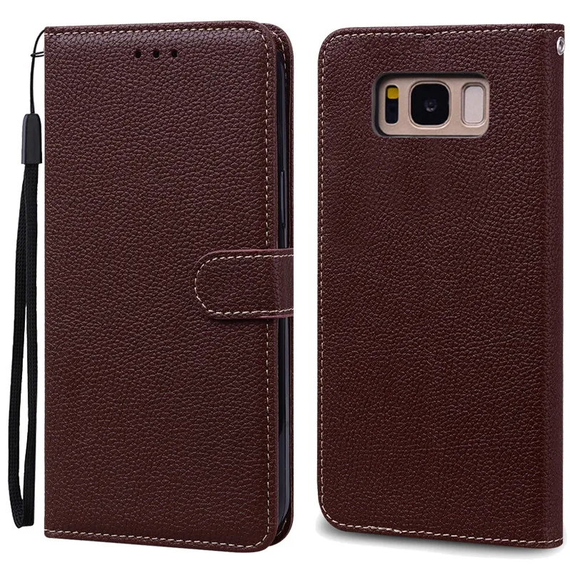 Luxurious Leather Wallet Flip Case for Samsung Galaxy S8 Plus