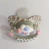 100% Handmake Cute Gray Dog Pattern Adult Baby Pacifier Silicone Adult size Pacifier abdl Daddy Girl 5