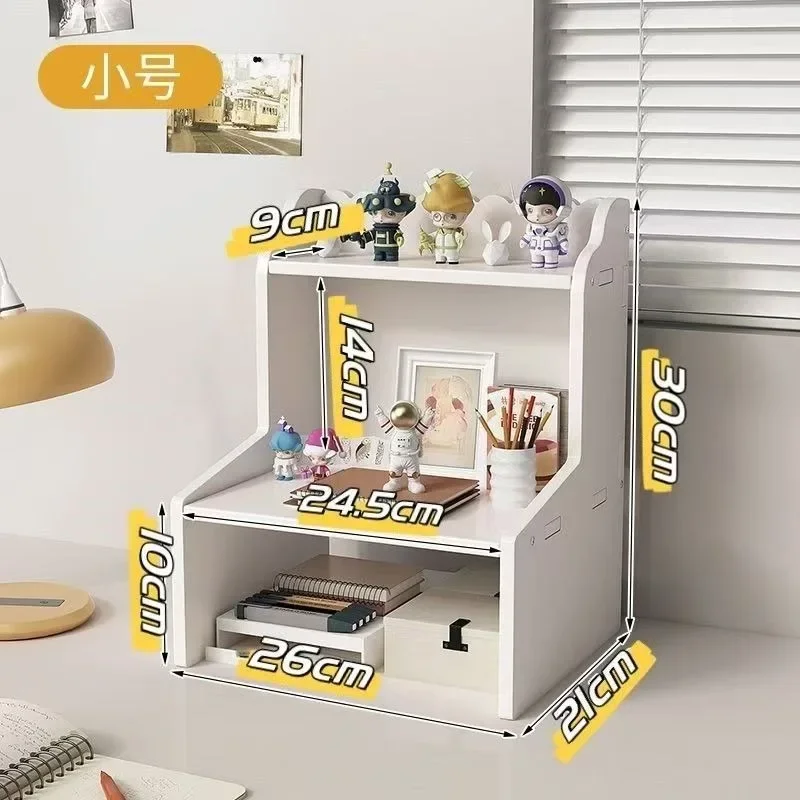 36CM Ins Style Desktop Storage Rack Shelves Double-layer Storage Shelf Cosmetic Desk Organizer Office Desk Elevated