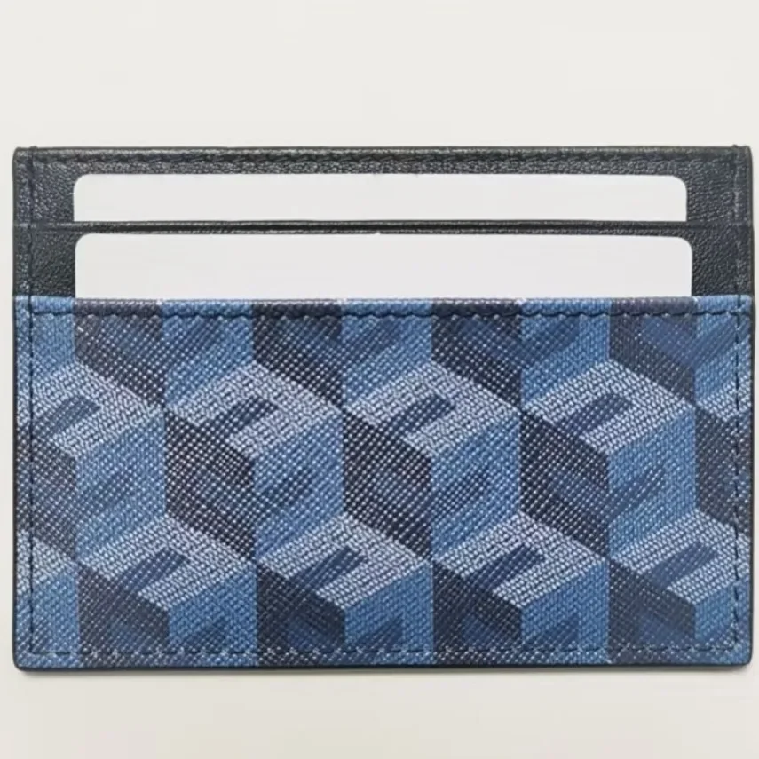 New Trendy 3D Pattern Genuine Leather Card Holder Multi-Functional Small Size for Men And Women Card Protector Coin Purse