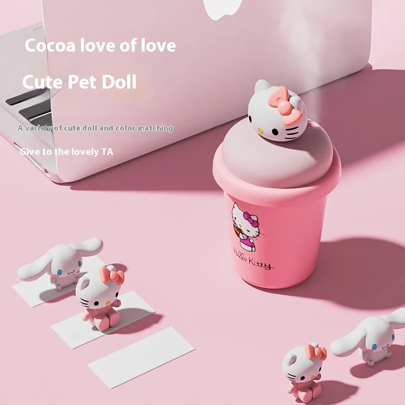 

Милый увлажнитель Hellokitty Cinnamoroll, 300 мл, увлажнитель холодного тумана с мягкой подсветкой и увлажняющим мини-увлажнителем