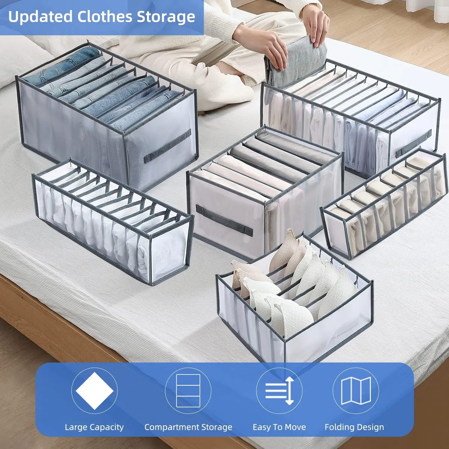 Clothes Organizer Storage Box Underwear Storage Organizer Underwear Storage Box Drawer Organizer
