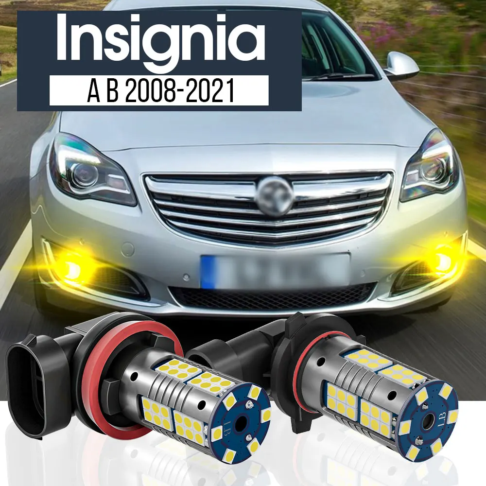 

2x LED Fog Light Lamp Blub Canbus Accessories For Opel Insignia A B 2008-2021 2009 2010 2011 2012 2013 2014 2015 2016 2017 2018