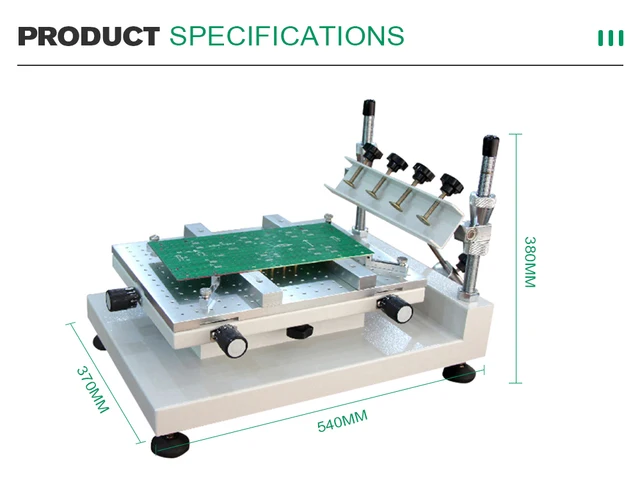 High Accuracy Manual Stencil Printer Yx3040 Solar System Machine Easy  Operate Smt Led Production Line - Power Tool Accessories - AliExpress