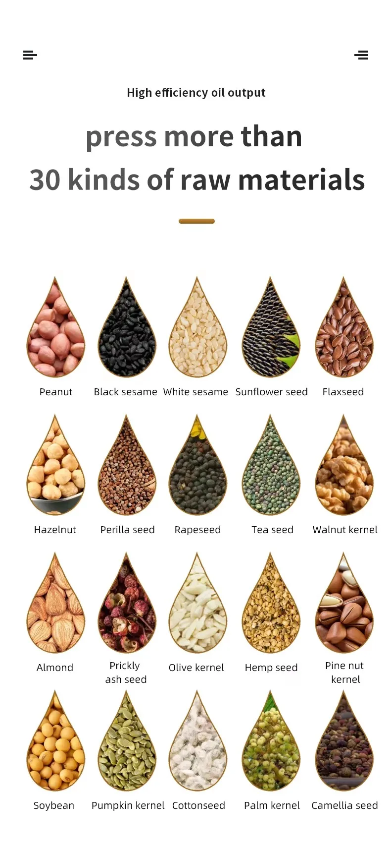 Description Picture 4 of itemSS-03 Mini Peanut Sunflower Oil Extractor Presser Vegetable Seeds Oil Press Sesame Oil Pressing Machine