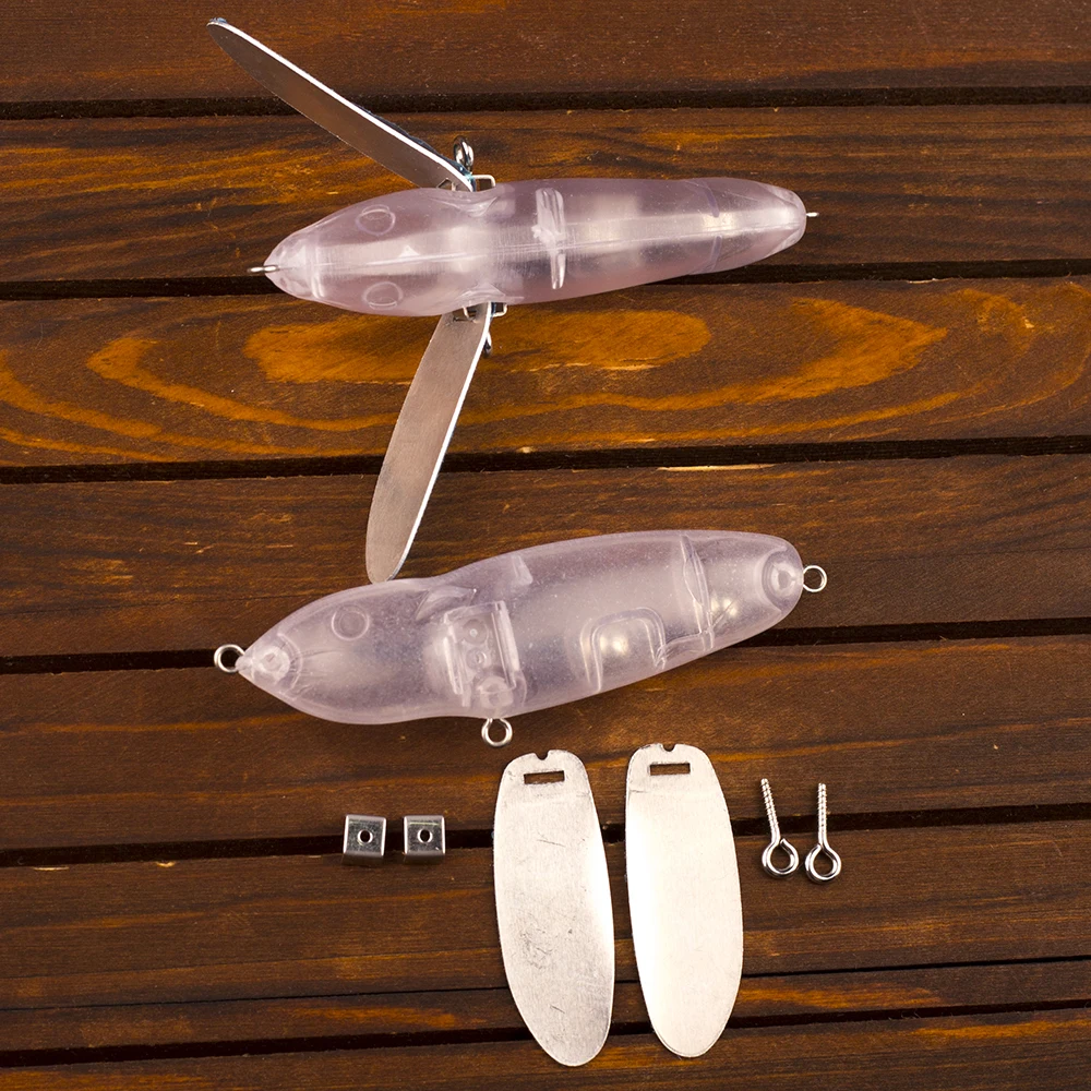 AYWFISH Topwater Blanks Unpainted Mouse Fishing Lure Body Saltwater 3.15IN  12G Artificial Fish Tackle Rat Bait For Fishing DIY