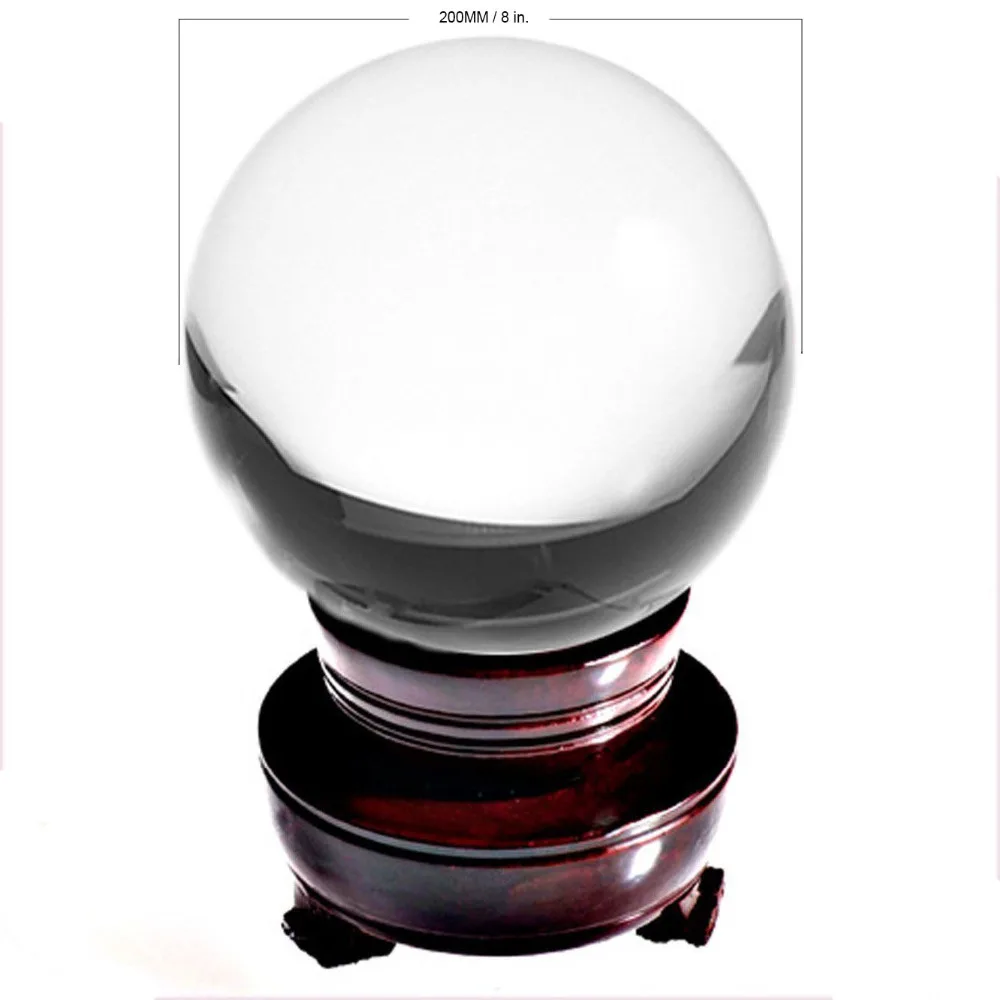 

Кристальный шар редкий прозрачный АЗИАТСКИЙ КВАРЦ искусственный модный домашний декор волшебный Бесплатная доставка