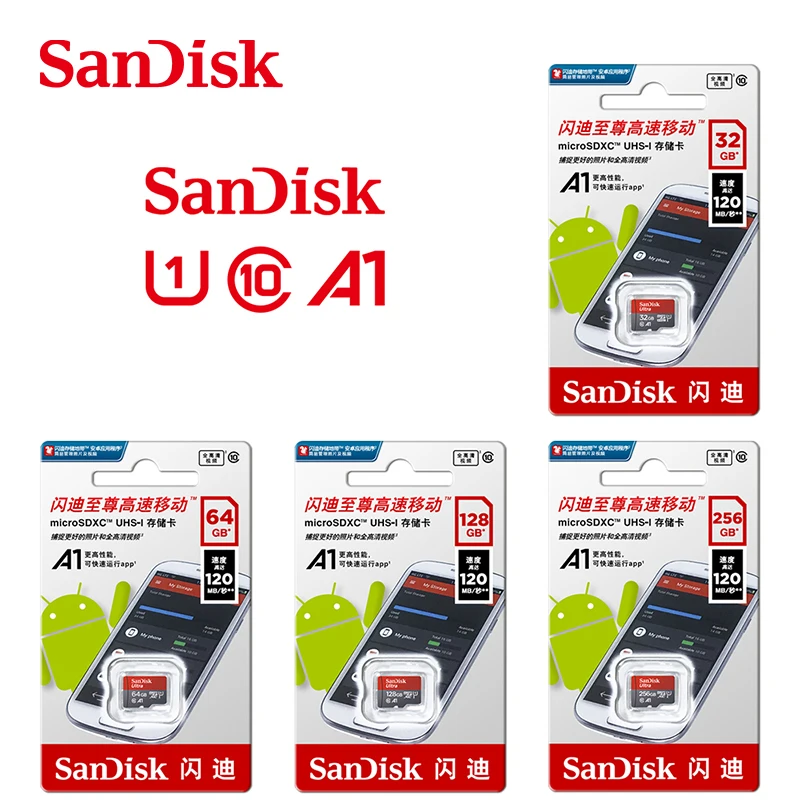 SanDisk ũ SD ī 128 Ⱑ Ʈ 64 Ⱑ Ʈ 32 Ⱑ Ʈ 16 Ⱑ Ʈ microsd 98 / ޸ ī MicroSD/TF ÷ ī A1 ȭ