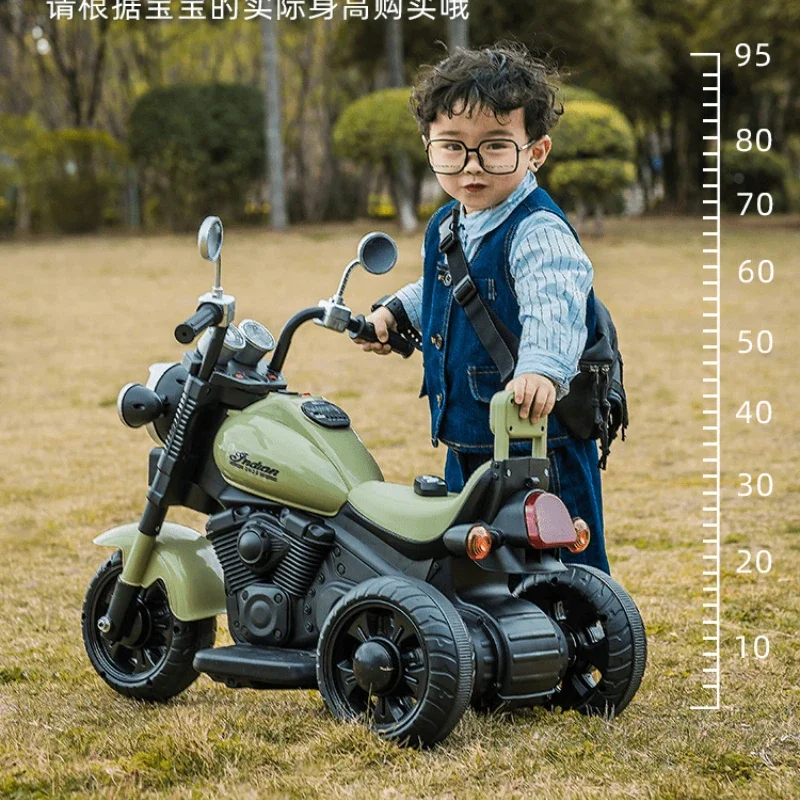 Children's Electric Motorcycles &ndash;Battery-Powered Three-Wheel Ride-On Rechargeable with Remote Control Toy Car for Boys and Girls