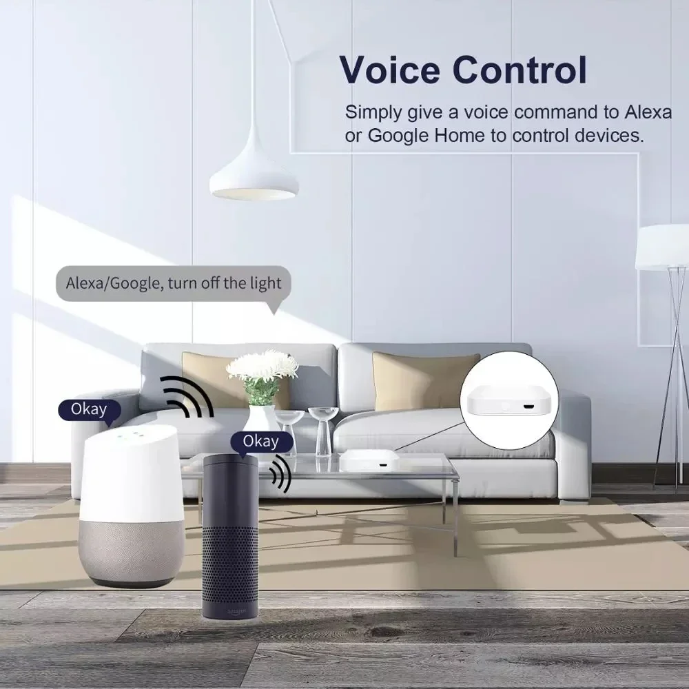 Tuya Zigbee 3.0 Gateway Hub Smart Home Wireless Bridge Smart Life APP Remote Control Automation Device Works with Alexa Google zigbee gateway smart gateway