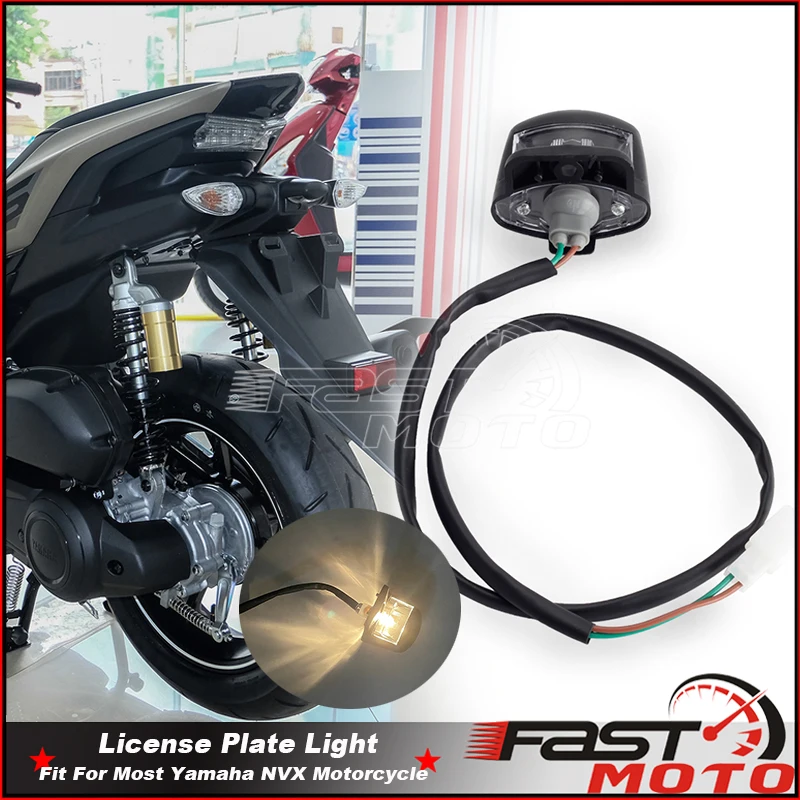 Per Yamaha Nvx 155 Nvx155 Luci Targa Led E9 E-Mark 12V Luce Targa Per Yamaha Aerox 155Cc 150 Lampada Posteriore