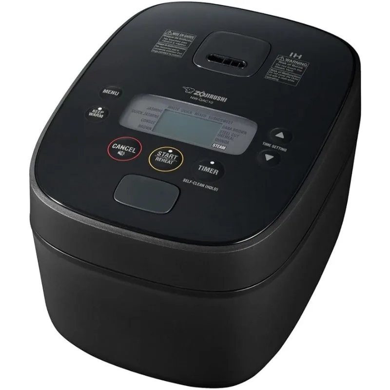 

Zojirushi NW-QAC10 Induction Rice Cooker and Warmer, 5.5 Cup Capacity, Black, 9.25 x 12.25 x 7.88