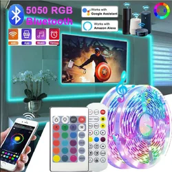 LED Strip Light Waterproof RGB LED Lights 5050 2835 WIFI Controller Music Color Changing Flexible Lamp Tape for Room Decoration