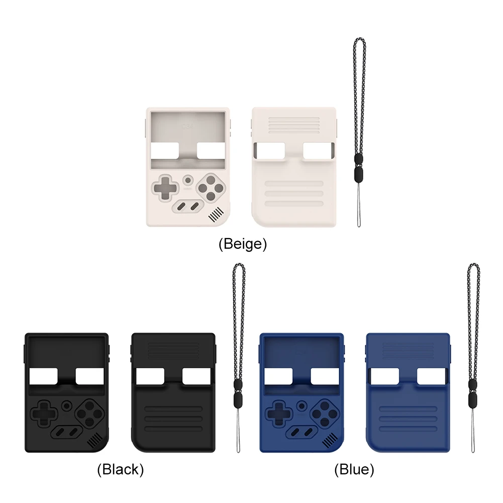 غطاء واقٍ من السيليكون بحبل قصير لـ Anbernic ، كم...