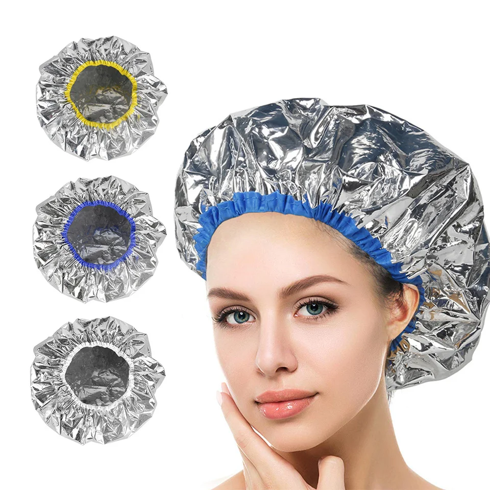 Reusable Processing Cap for Hair Deep Conditioning Cap Coloring Cap for Hair Aluminum Foil Thermostatic Tin Foil Cap Hair Cap