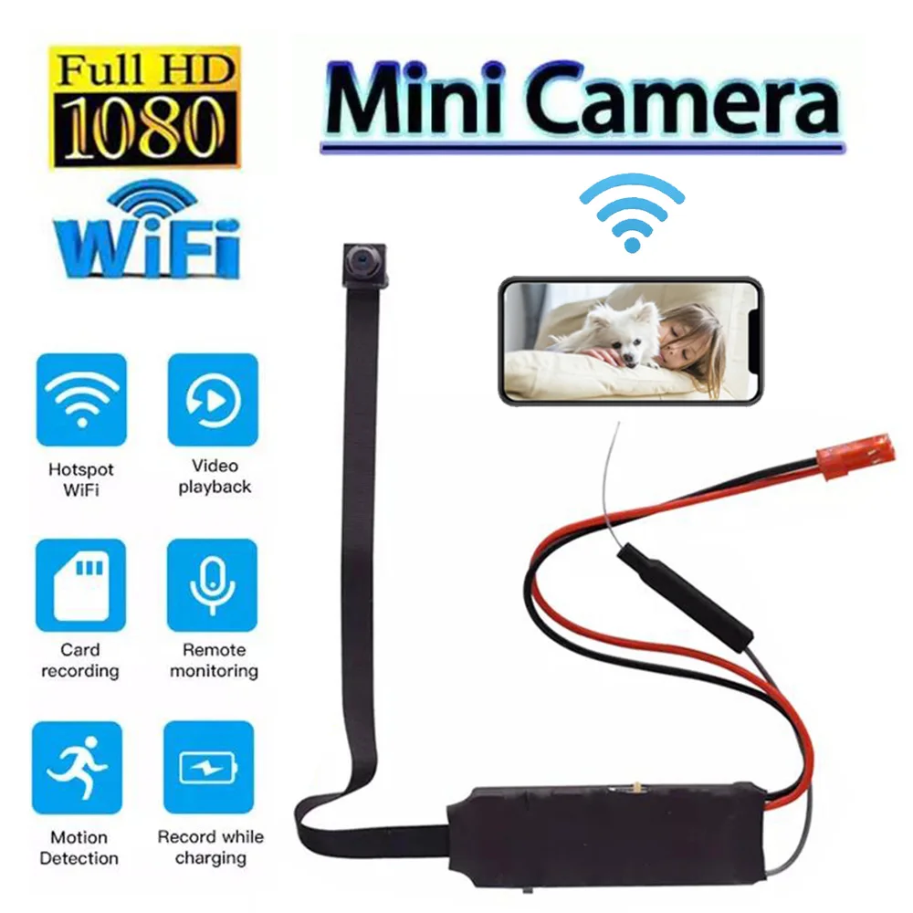 Description Picture 2 of itemHD 1080P Mini Camera DIY Module Motion DV P2P WIFI Camera Video Recorder Home Security Camcorder Remote Control Support TF Card