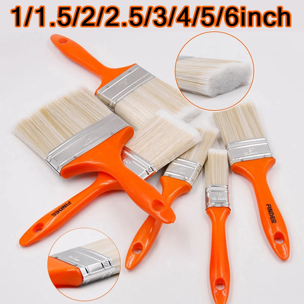 Wall Painting Brush PET Soft Bristle Durable ABS Handle Home Decoration Oil Painting Tools