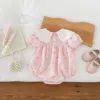 22281-1 Baby Short Sleeve Clothes 2024 Summer New Baby Girl's One Piece Clothes 100 Days Princess Climbing Clothes 3