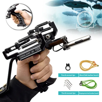 Professional Slingshot Metal Laser Fishing Hunting Catapult Outdoor Shooting Sports High Duty Powerful Sling Shot Arrow Rest 1