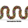 5M/16FT Christmas Tinsel Garland with LED Lights Christmas Tree Decoration Garland Christmas Tree Ornaments with Led Lights 6
