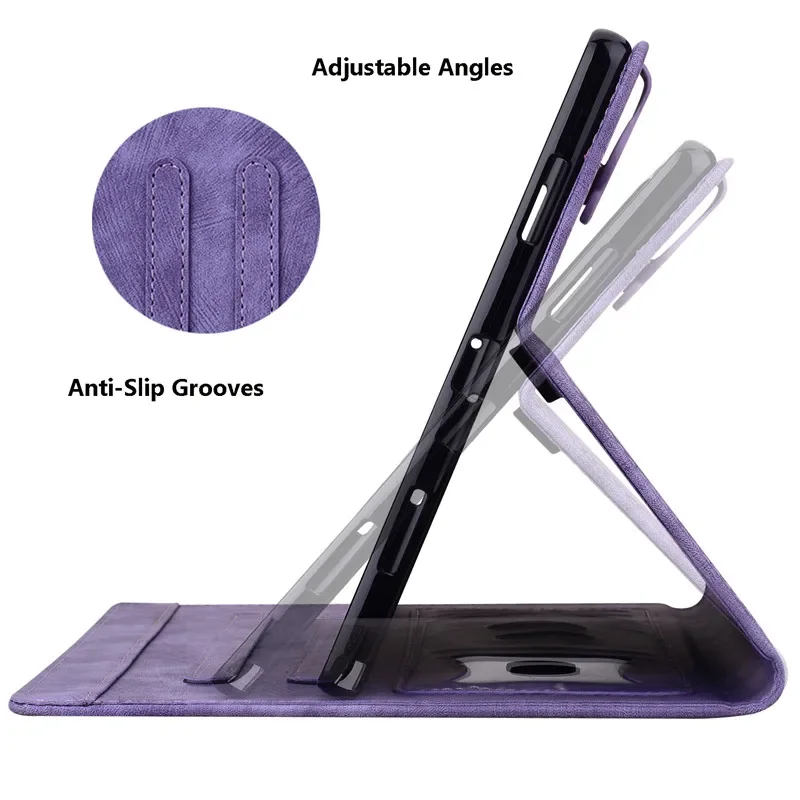 3D, Carteira de Gato, Tablet Emboss Case, SM-X510, X516, 10.9