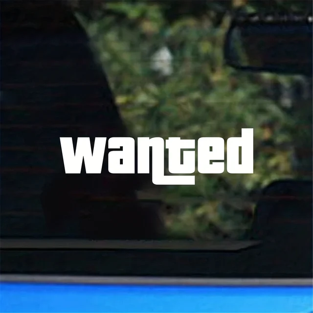 Fashion Windshield Wanted Car Window Sticker Auto Moto Safety Signs Car Decals Decoration Sticker