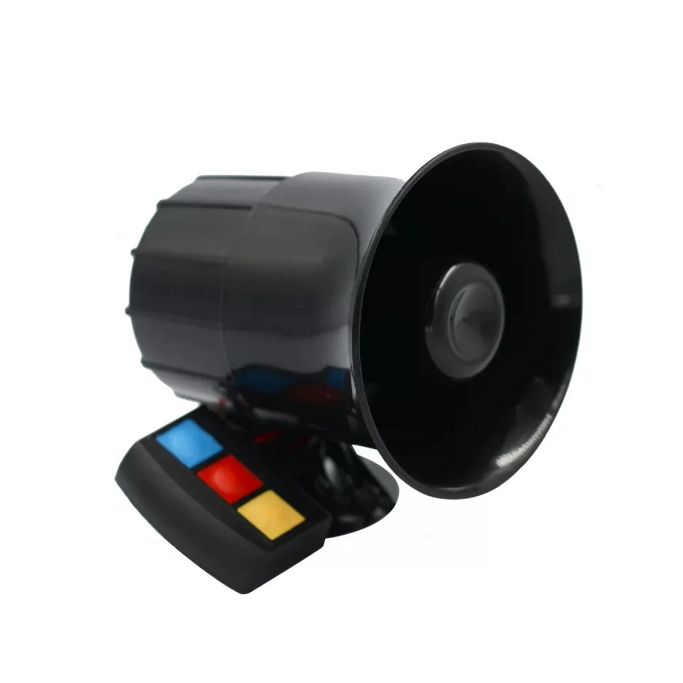 12V Black Steel Car Horn Speaker for Cars Motorcycles