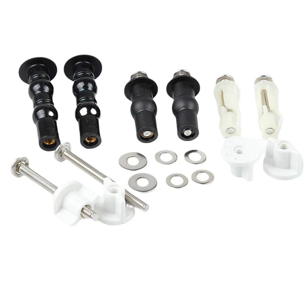 1/4Inch Hardware Top Fixing Toilet Seat Hinges Kit Stainless Steel Universal Nuts Bolts Bottom Mount Multifunction Easy Install 1/4Inch Hardware Top Fixing Toilet Seat Hinges Kit Stainless Steel Universal Nuts Bolts Bottom Mount Multifunction Easy Install