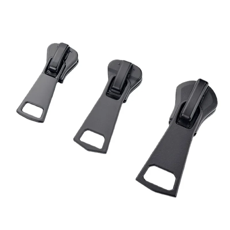 5PCS Metal Zipper Sliders for Resin Zippers 3# 5# 8# Electrophoresis Black Auto Lock Zipper Sliders Zipper Accessories