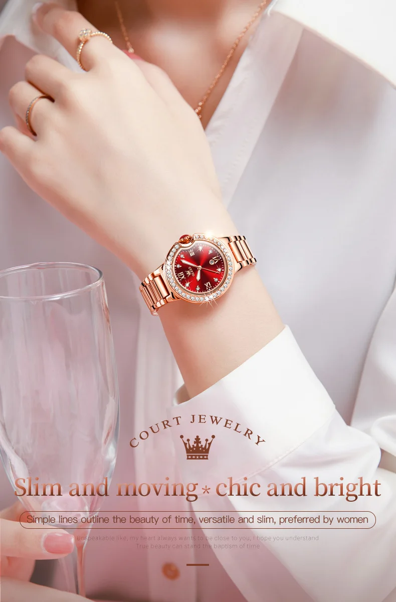 OLEVS 5518 Fashion Luxury Watch For Women description image