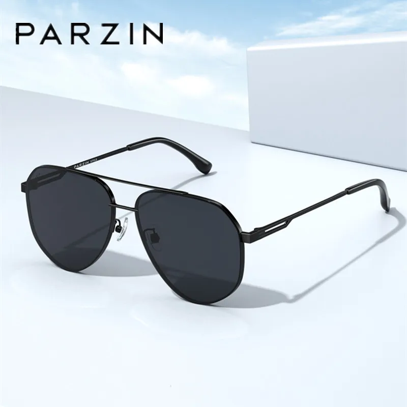 

PARZIN Fashion Polarized Sunglasses Male Pilot Nylon Lens Driver Driving Sun Glasses Men Anti-ultraviolet Eyewear 8359