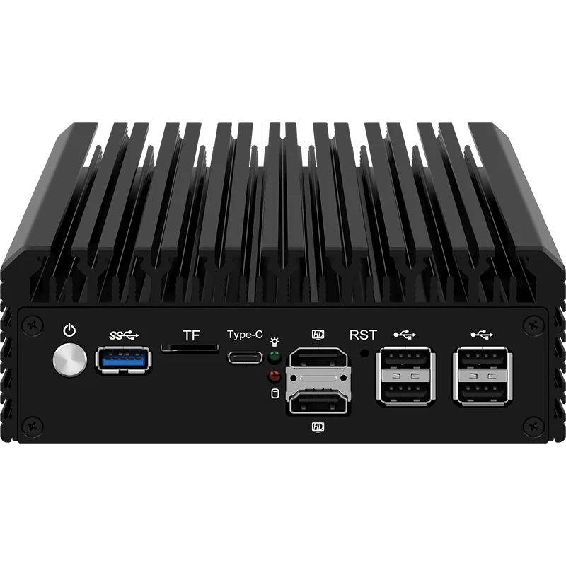 Fanless Mini PC 6x i226-V 6 LANS 2.5G Firewall Soft Router 12th Gen Intel i3 N305 N100 DDR5 32GB 500GB NVMe SSD pfSense Proxmox 2