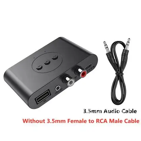 

Wireless Adapter Music Stereo Jack 3.5mm 3.5 RCA U Disk Bluetooth 5.0 Audio Receiver AUX Mic For Car Kit Speaker Amplifier