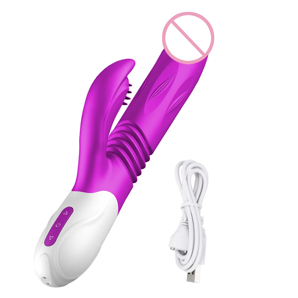 Gode télescopique Vibr jouets sexuels érotiques pour femmes Double langue léchant 10 vitesses G Spot produits pour adultes Clito_voghion.com