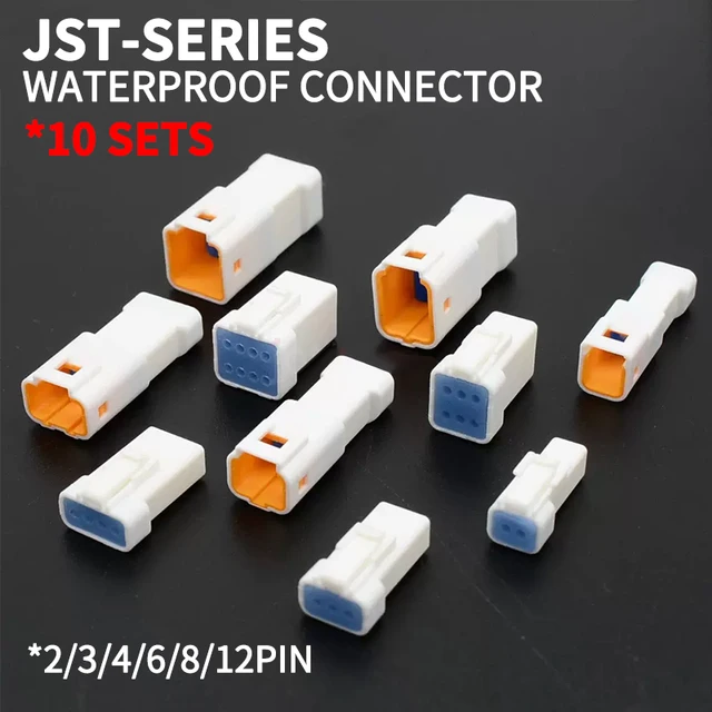 10 sets JST-02R-JWPF-VSLE Mini Car Connector 6T Waterproof Connector Male and Female Plug 03T04T08T 1